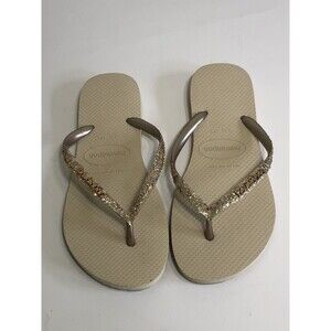 Havaianas Gold Glitter Sandals